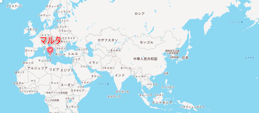 マルタ　地図